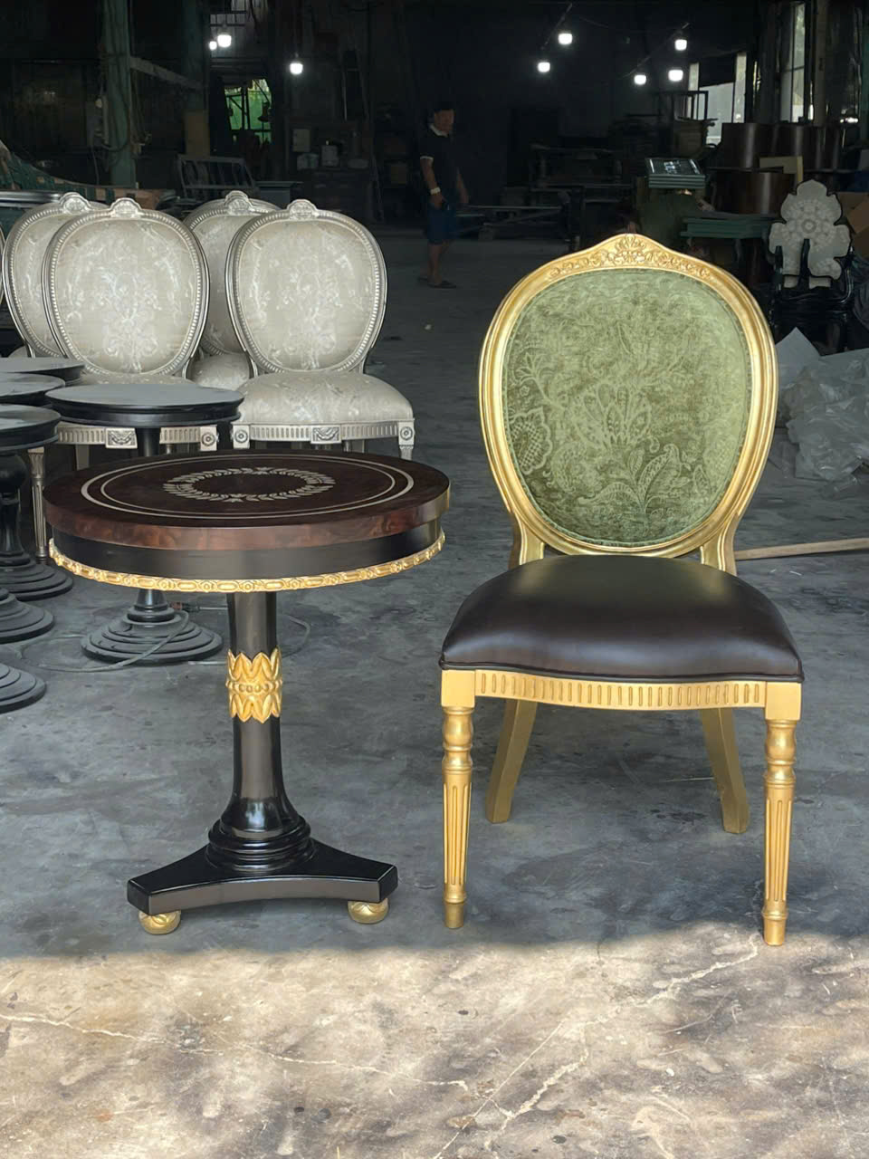 GHẾ LOUIS CỔ ĐIỂN KING CHAIR